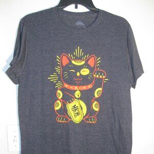 Unisex Adult Music t shirt -Medium  Unisex  Black w/cat